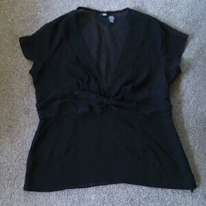 EAST 5TH BLACK SHEER TOP